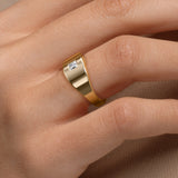 Princess Cut Lab Diamond Wedding Band