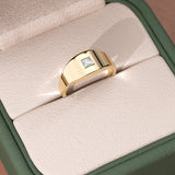 Princess Cut Lab Diamond Wedding Band