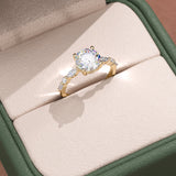 Round Cut Lab Grown Diamond Engagement Ring