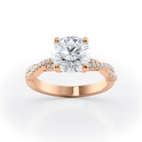 Luxurious Round Diamond Engagement Ring