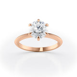 Exquisite Round Cut Solitaire Engagement Ring