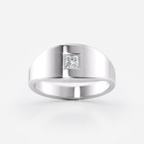 Princess Cut Lab Diamond Wedding Band