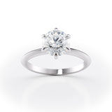 Exquisite Round Cut Solitaire Engagement Ring