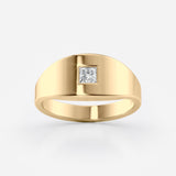 Princess Cut Lab Diamond Wedding Band
