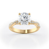 Luxurious Round Diamond Engagement Ring