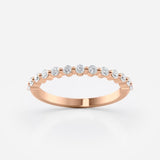 Round brilliant Diamond stacking ring