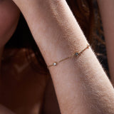 Round Station Lab Grown Diamond Bracelet