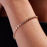 Pear Lab Diamond Bezel Tennis Bracelet
