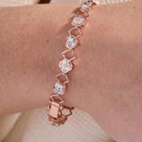 Rose Gold Multi-Shape Lab-Grown Diamond Bracelet