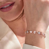 Rose Gold Multi-Shape Lab-Grown Diamond Bracelet