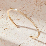 Twisted Tennis Bangle Bracelet