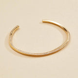 Twisted Tennis Bangle Bracelet