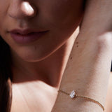 Pear Shaped Lab Diamond Solitaire Bracelet