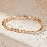 Pear Lab Diamond Bezel Tennis Bracelet