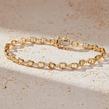 Lab-Grown Diamond Link Chain Bracelet