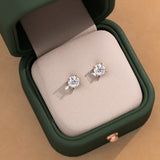 Round Cut Lab Grown Diamond Stud Earrings