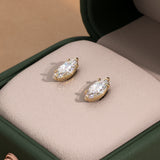 Marquise Solitaire Lab Grown Diamond Stud Earrings