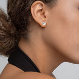 Round Cut Lab Grown Diamond Stud Earrings