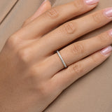 Micro-Pavé Lab Diamond Eternity Band – 79 Stones, Elegant Gold Ring