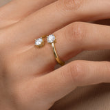 Two Stone Toi Et Moi Diamond Ring