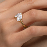 Toi et Moi Pear & Marquise Diamond Engagement Ring
