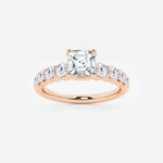 Elara - Graduated Side Stones Engagement Ring
