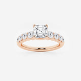 Elara - Graduated Side Stones Engagement Ring