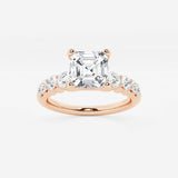 Elara - Graduated Side Stones Engagement Ring