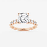 Elara - Graduated Side Stones Engagement Ring