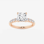 Elara - Graduated Side Stones Engagement Ring