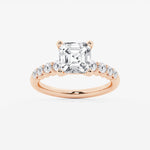 Elara - Graduated Side Stones Engagement Ring