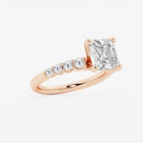 Elara - Graduated Side Stones Engagement Ring