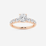 Elara - Graduated Side Stones Engagement Ring
