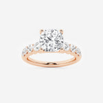 Elara - Graduated Side Stones Engagement Ring