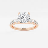 Elara - Graduated Side Stones Engagement Ring