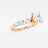 Elara - Graduated Side Stones Engagement Ring