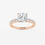 Elara - Graduated Side Stones Engagement Ring