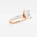 Elara - Graduated Side Stones Engagement Ring