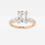 Elara - Graduated Side Stones Engagement Ring