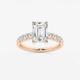 Elara - Graduated Side Stones Engagement Ring