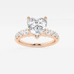 Elara - Graduated Side Stones Engagement Ring