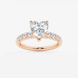 Elara - Graduated Side Stones Engagement Ring