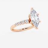Elara - Graduated Side Stones Engagement Ring