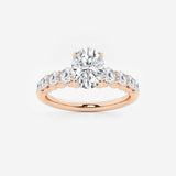 Elara - Graduated Side Stones Engagement Ring