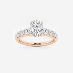 Elara - Graduated Side Stones Engagement Ring
