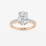 Elara - Graduated Side Stones Engagement Ring