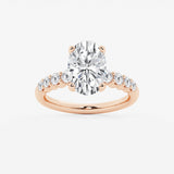 Elara - Graduated Side Stones Engagement Ring
