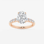 Elara - Graduated Side Stones Engagement Ring