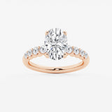 Elara - Graduated Side Stones Engagement Ring