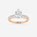Elara - Graduated Side Stones Engagement Ring